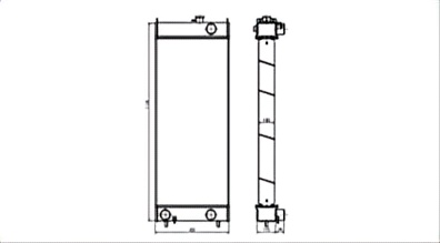 SREXR-KOM140 High Quality Auto HM300-2 HM250-2 KOMATSU Radiator