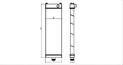 SREXR-KOM142 High Quality Auto HD325-7 KOMATSU Radiator