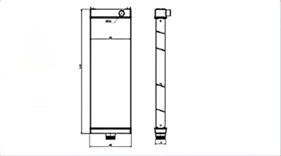 SREXR-KOM144 High Quality Auto HD465-7R HD605-7R KOMATSU Radiator