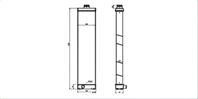SREXR-KOM145 High Quality Auto HD785-7 KOMATSU Radiator