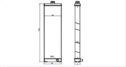 SREXR-KOM146 High Quality Auto HD785-7 KOMATSU Radiator