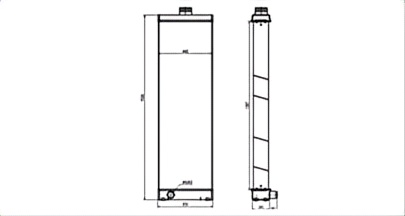 SREXR-KOM147 High Quality Auto HD785-7 KOMATSU Radiator