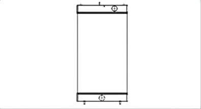 SREXR-KOM148 High Quality Auto HD400-3 KOMATSU Radiator