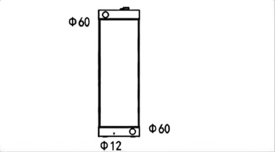 SREXR-KOM158 High Quality Auto GD 535 KOMATSU Radiator