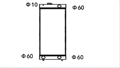 SREXR-KOM159 High Quality Auto HM300 KOMATSU Radiator