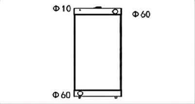 SREXR-KOM161 High Quality Auto WA430-6 KOMATSU Radiator