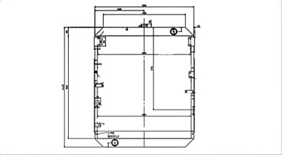 SREXR-KOM170 Hot Sale China Brand WA380 KOMATSU Radiator