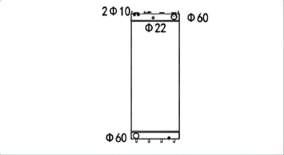 SREXR-KOM171 Hot Sale China Brand PC360LC PC360NLC-10 PC390LL-10 KOMATSU Radiator