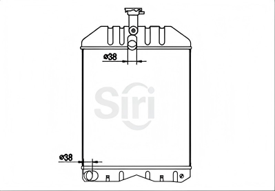 SREXR-NMF009 SR-NMF009 MASSEY FERGUSON FE35 MF35 Cooling Radiators