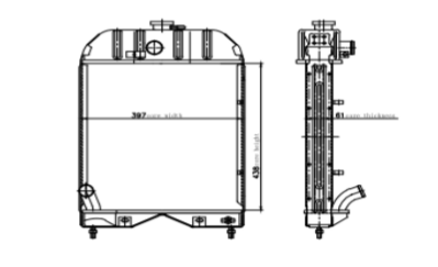 SREXR-NMF012 MASSEY FERGUSON  PRE100SERIES 35 35X(1947-65 Radiators