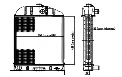 SREXR-NMF013 MASSEY FERGUSON PRE100SERIES 65 765(1947-65) Radiators