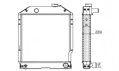 SREXR-NMF016 MASSEY FERGUSON High Quality Auto Radiators