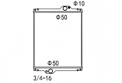 SREXR-NMF017 MASSEY FERGUSON M7485 High Quality Cooling Radiators