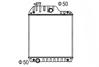 SREXR-NMF018 MASSEY FERGUSON 4000 292 297 299 High Quality Cooling Radiators