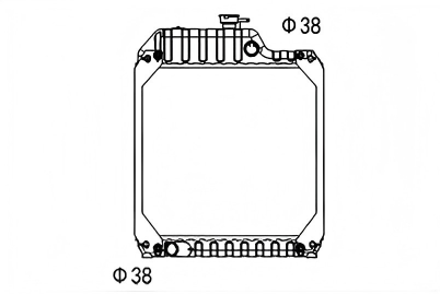 SREXR-NMF019 MASSEY FERGUSON TRACTOR Cooling Radiators