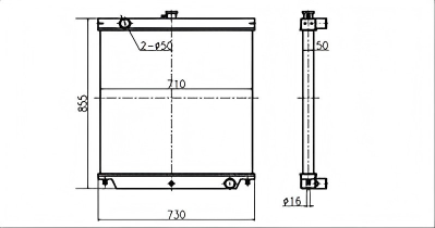 SREXR-SUM002 High Performance SH120-5 Sumitomo Radiators