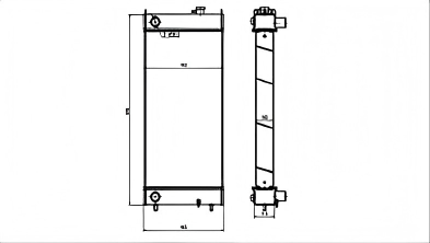 SREXR-SUM006 Good Quality SH210A5 SH210-5 Sumitomo Radiators