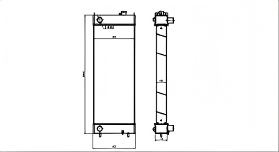 SREXR-SUM007 Good Quality SH240-5 Sumitomo Radiators