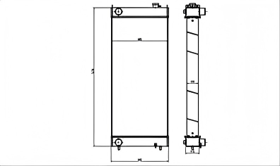 SREXR-SUM008 Good Quality SH320 350-3 SH350-5 SH360HD-5 Sumitomo Radiators