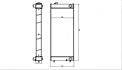 SREXR-SUM009 Good Quality SH450-3 SH450-5 SH460HD-5 Sumitomo Radiators