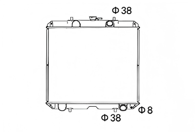 SREXR-YM006 YANMAR F14B Auto Brazing Radiators