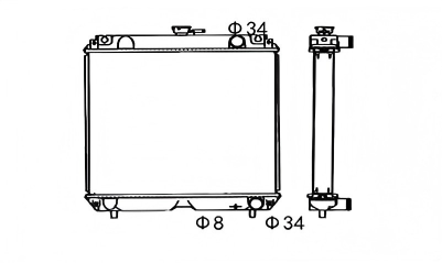 SREXR-YM017 YANMAR Auto Brazing Radiators