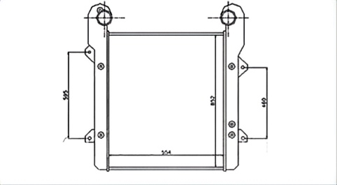 SRTI-DAF001 F95 480 XF95 380 430 480 530 XSERIES 3225 5245 DAF Intercooler