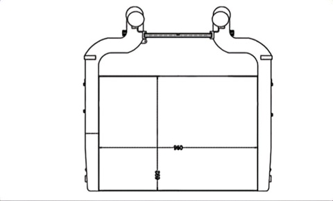 SRTI-DAF006 High Quality Auto XF106 EURO 6 DAF Intercooler