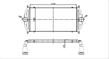 SRTI-FL001 Auto Engine Cooling FREIGHTLINER INTERCOOLER
