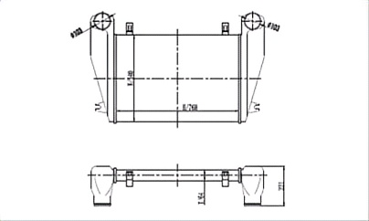 SRTI-FL002 Auto Aluminium FREIGHTLINER INTERCOOLER
