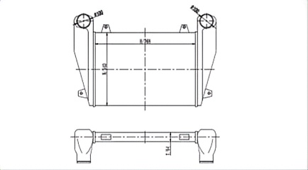 SRTI-FL003 Heavy Truck Auto FREIGHTLINER INTERCOOLER