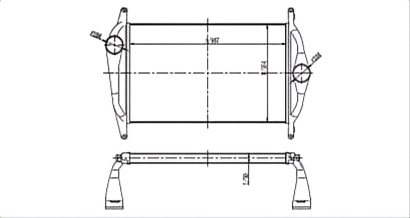SRTI-FL004 America Truck FREIGHTLINER INTERCOOLER