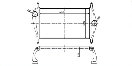SRTI-FL005 High Quality Truck FREIGHTLINER INTERCOOLER