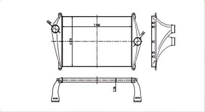 SRTI-FL006 Hot Sale Truck FREIGHTLINER INTERCOOLER