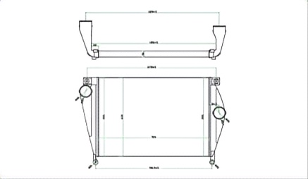SRTI-FL018 Freightliner Engine Cooling INTERCOOLER
