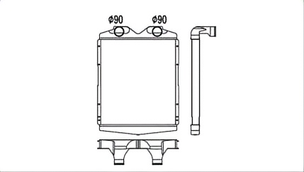 SRTI-FS010 Good Quality MITSUBISHI FUSO Intercooler