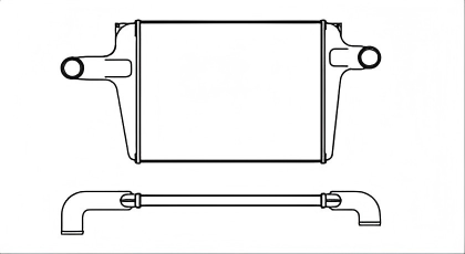 SRTI-GM003 Hot Sale GM CHEVROLET INTERCOOLER Factory