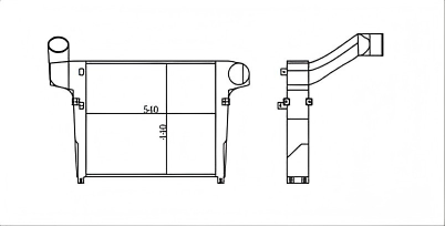 SRTI-HN001 High Quality J08C HINO Intercooler