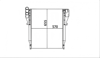 SRTI-HN003 High Performance HINO 500 Intercooler
