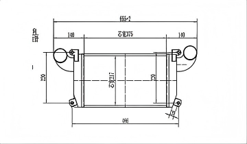 SRTI-HN009 Factory High Quality Hino Engine Intercooler
