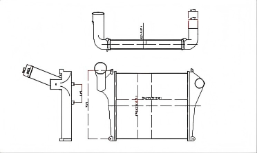 SRTI-HN011 HINO MEGA 260 Intercooler