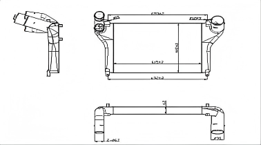 SRTI-HN014 HINO VICTOR Intercooler