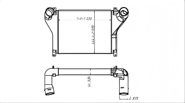SRTI-HN016 High Performance HINO Intercooler