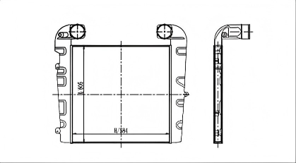 SRTI-IN010 INTERNATIONAL NAVISTAR TRUCK CHASSIS Intercooler