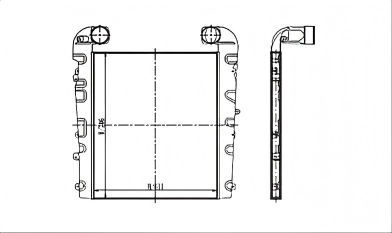 SRTI-IN011 INTERNATIONAL NAVISTAR TRUCK CHASSIS Intercooler