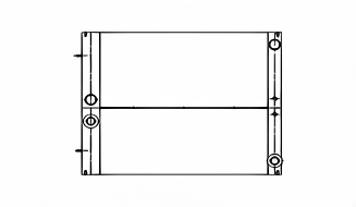 SROXR-JCB009 520/40 515/40 ALUMINIUM JCB OIL COOLER