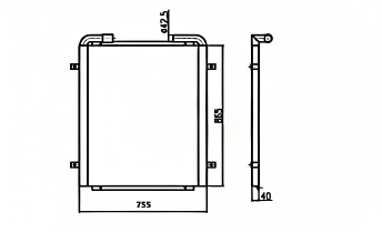 SROXR-NH001 New Holland OIL COOLER