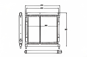 SROXR-NH002 New Holland BAR AND PLATE OIL COOLER