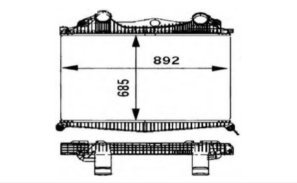 SRTI-MAN004 HIGH QUALITY MAN COOLING INTERCOOLER
