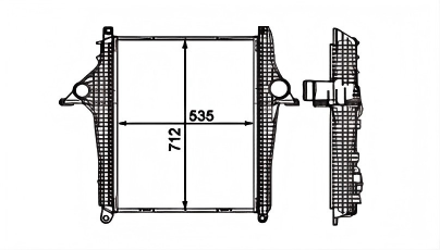 SRTI-MAN007 HOT PRODUCT MAN TGL TGM ‘2005- INTERCOOLER